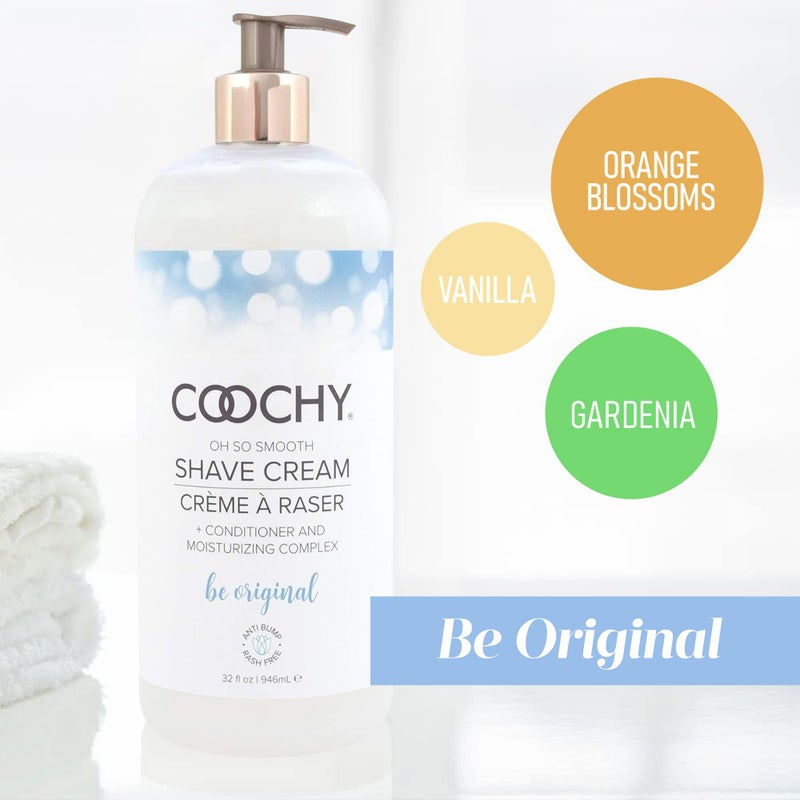 Coochy Intimate Shaving Cream | Shave Conditioner & Moisturizer for Face & Body | Ideal for Sensitive Skin Care, Anti-Bump | Be Original, 32 oz - Image 2